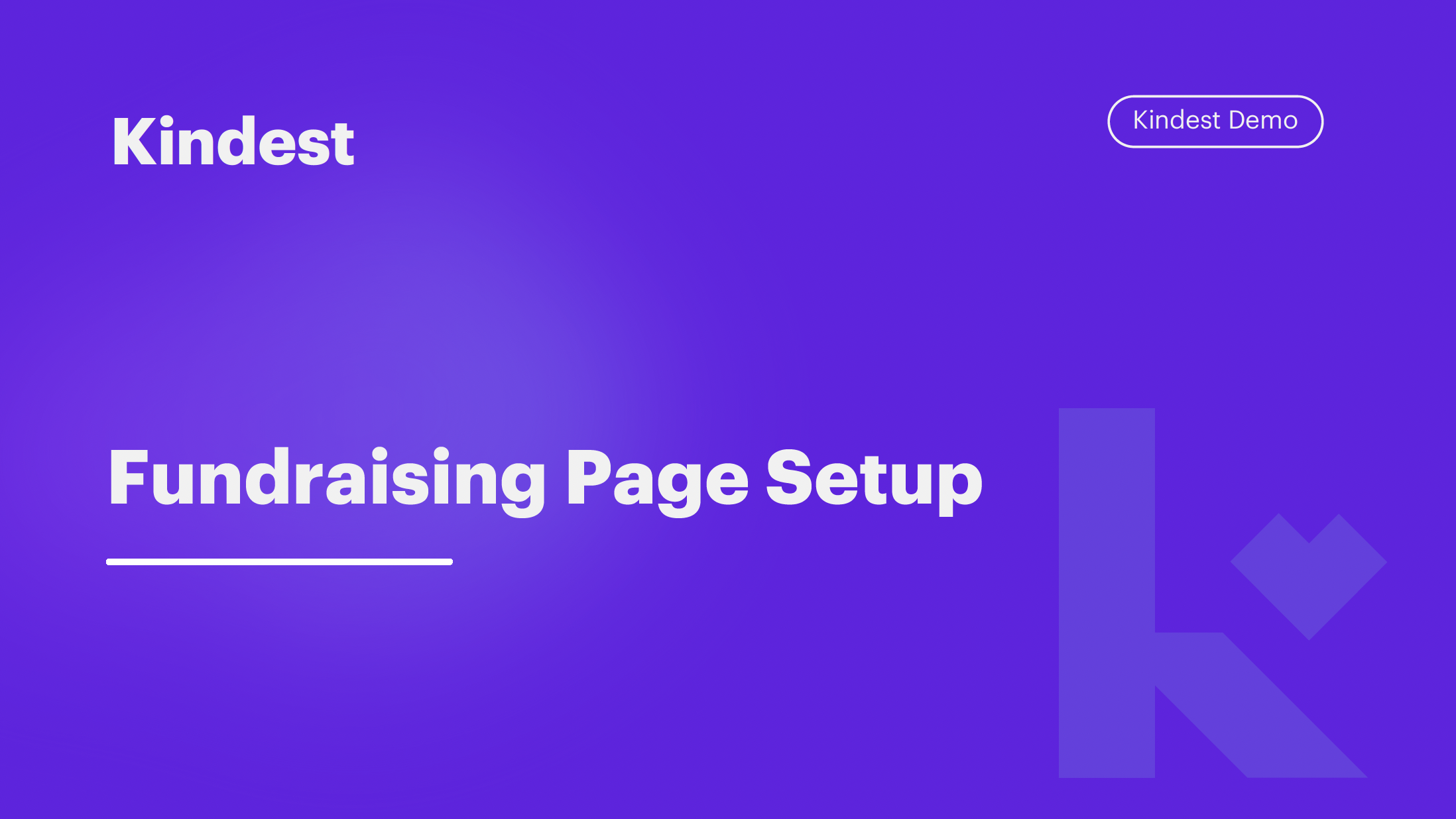 Fundraising Page Setup